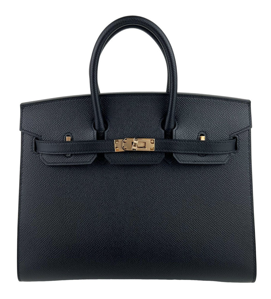 Hermes Birkin 25 Sellier Black Epsom RGHW #U SKCB-138401