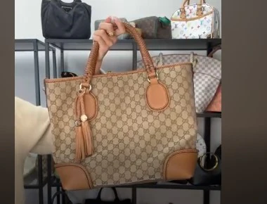 G26031644 Gucci Marrakech Tote GG Canvas