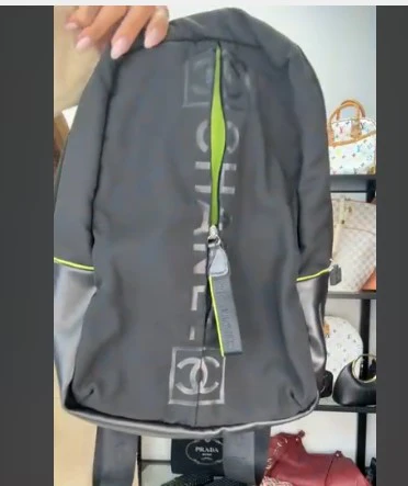 C26030593 Chanel Sports Line Ba Black Nylon