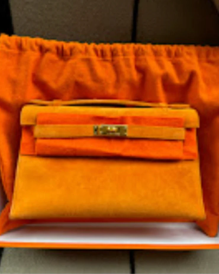 Hermes Kelly Pochette - Doblis Orange GHW I square Doblis ALTC0758