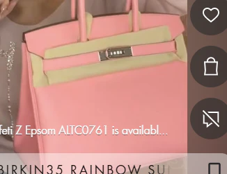 Hermes Birkin30 Rose Confeti Z Epsom ALTC0761