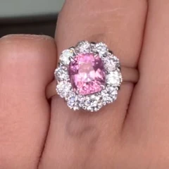 Spinel Ring in Pt950 - S1.54ct / D0.87ct CX5791 JJC0295