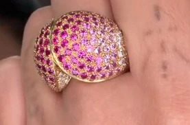 Ruby & Sapphire Ring in 18K / R & S 4.12ct, D0.91ct CX8783 JJC0329