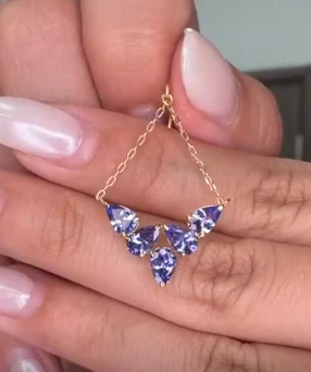 Tanzanite Earrings in 18K / T3.80ct AE7890-1 JJC0388