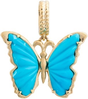 SpreadYourWings 2.0
3.42 grams of 18K Gold-
Hand Carved Turquoise
 ASC5461