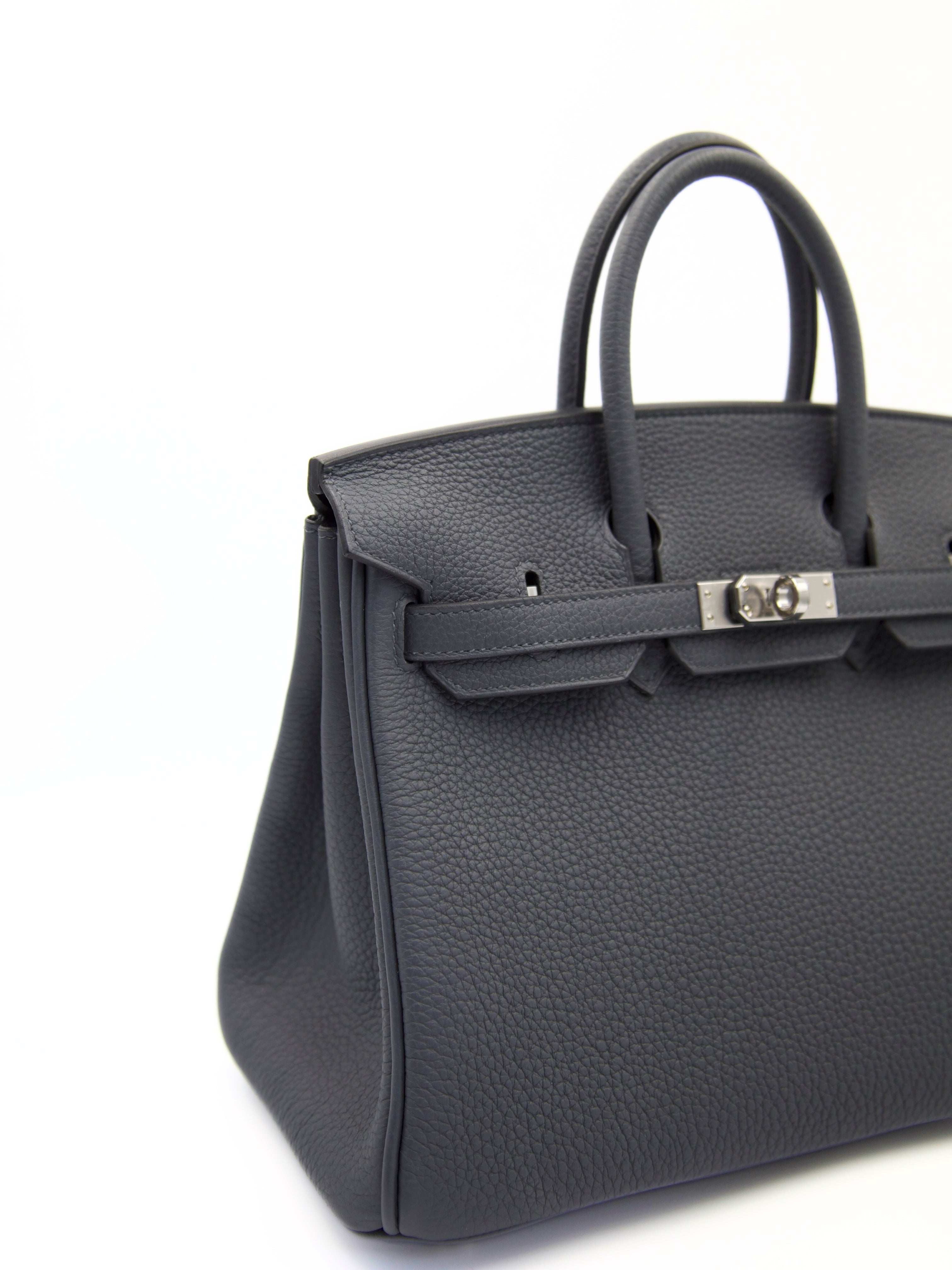 HERMÈS BIRKIN 25CM GRIS MISTY Togo Leather with Palladium Hardware