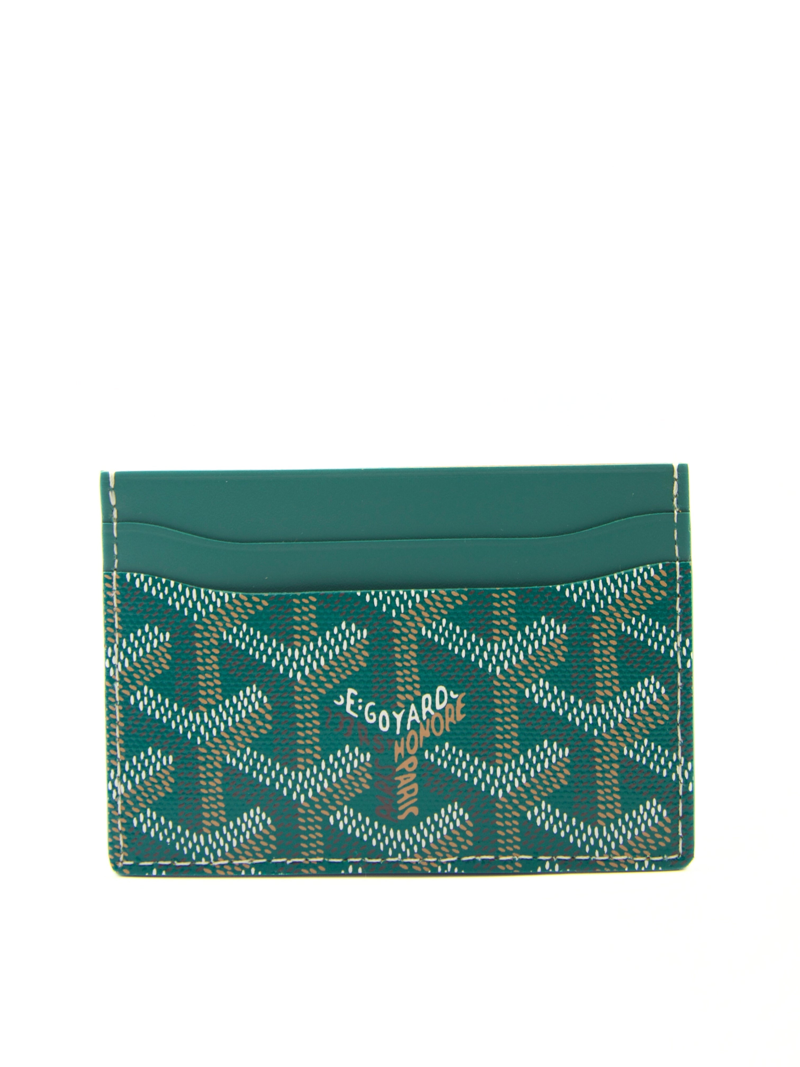 GOYARD Saint-Sulpice Card Wallet in Green