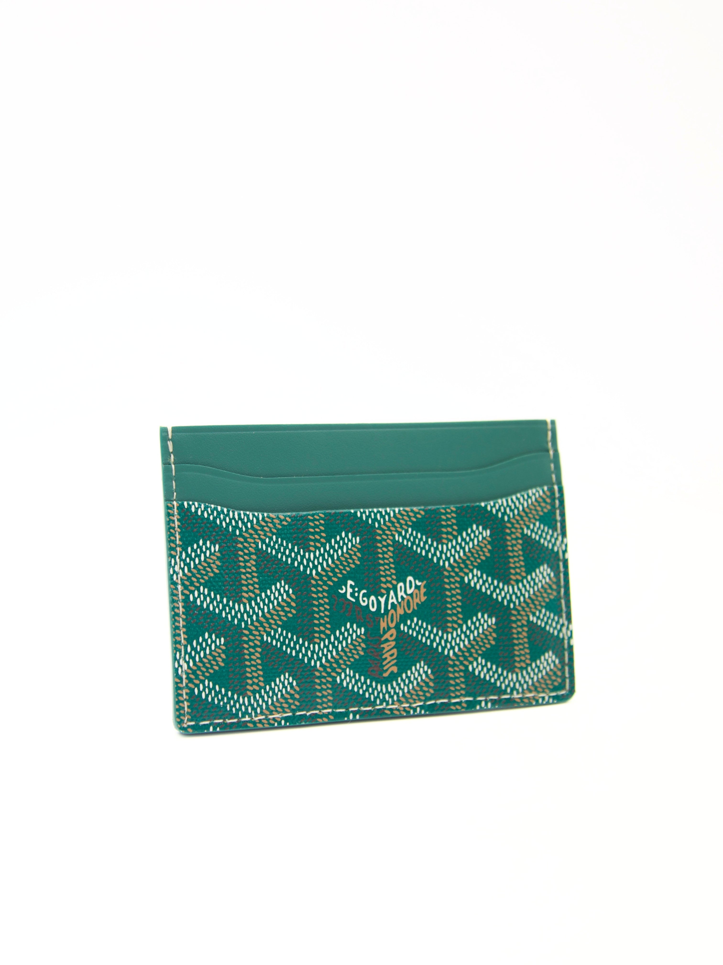 GOYARD Saint-Sulpice Card Wallet in Green