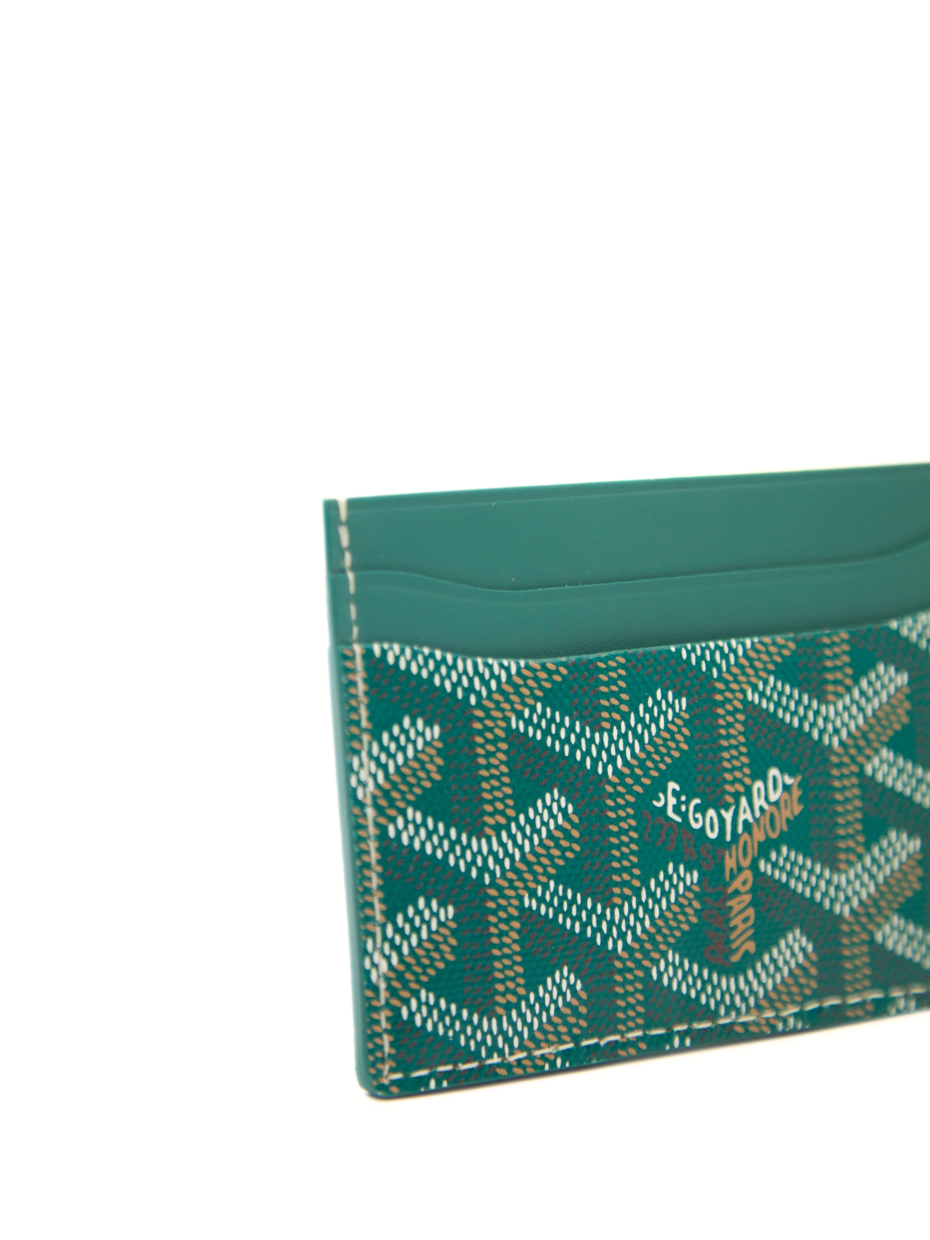 GOYARD Saint-Sulpice Card Wallet in Green