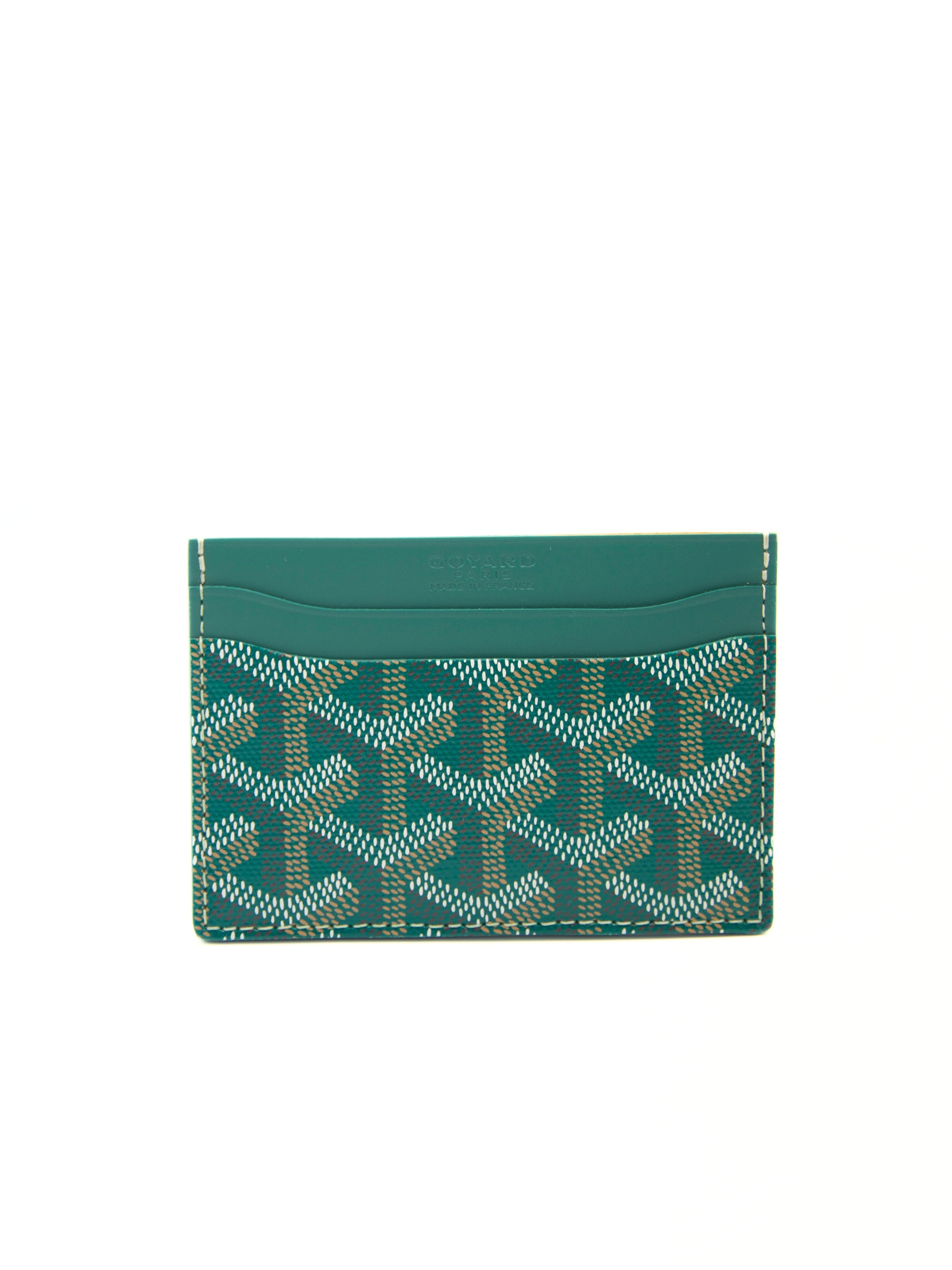 GOYARD Saint-Sulpice Card Wallet in Green