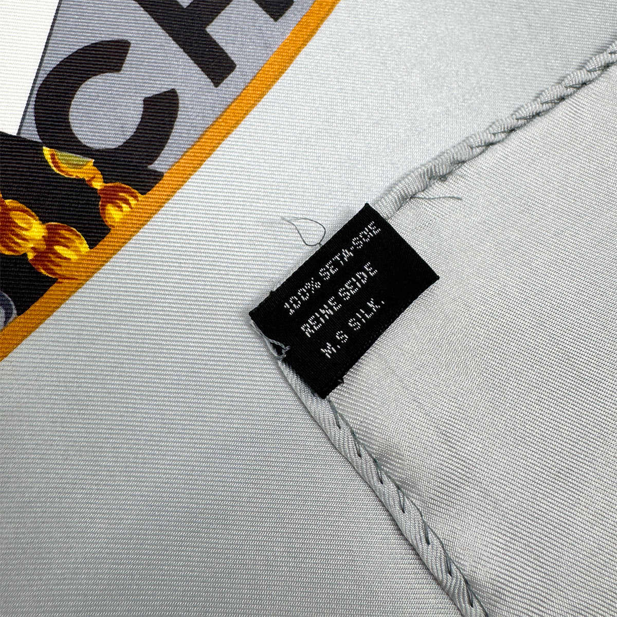 VINTAGE CHANEL COCOMARK JEWELRY PATTERN SCARF MULTICOLOR SILK 90323158