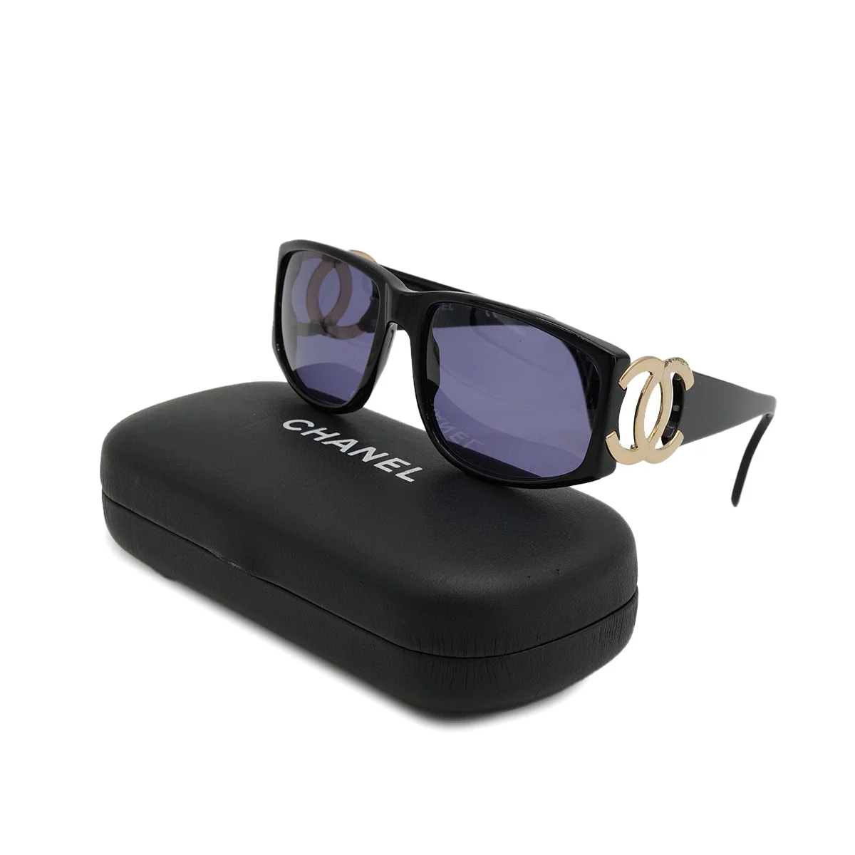 VINTAGE CHANEL COCOMARK SUNGLASSES BLACK EYEWEAR 90324114