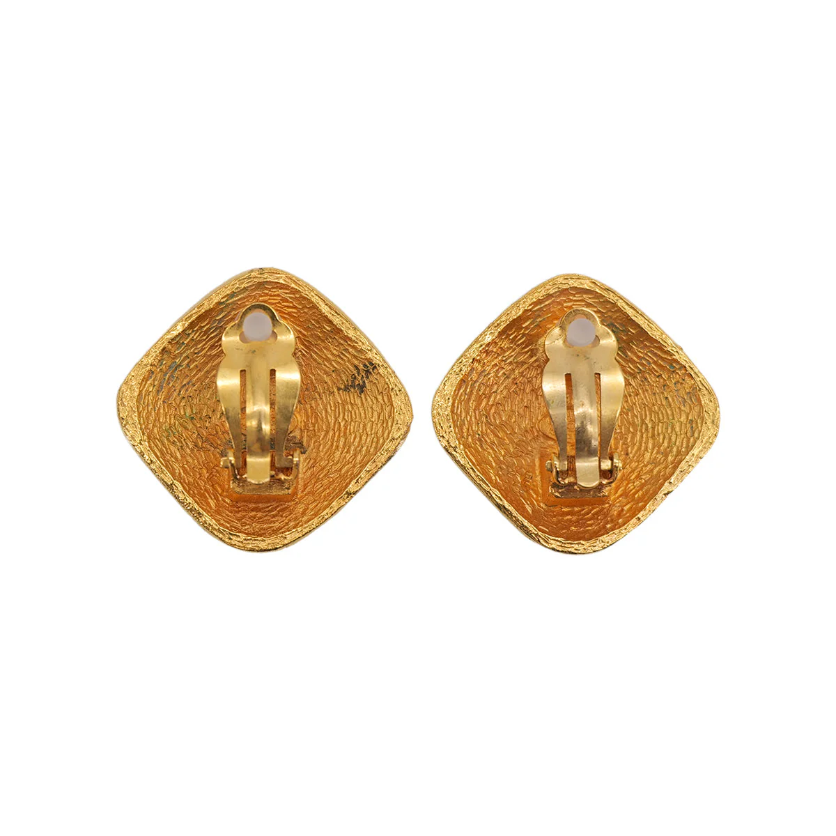 VINTAGE CHANEL EARRINGS COCOMARK GOLD ACCESSORY 29 90323183