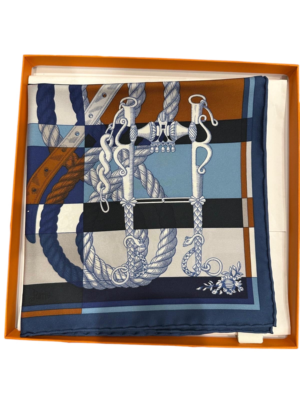 32. Hermes Silk Scarf 45 x 45