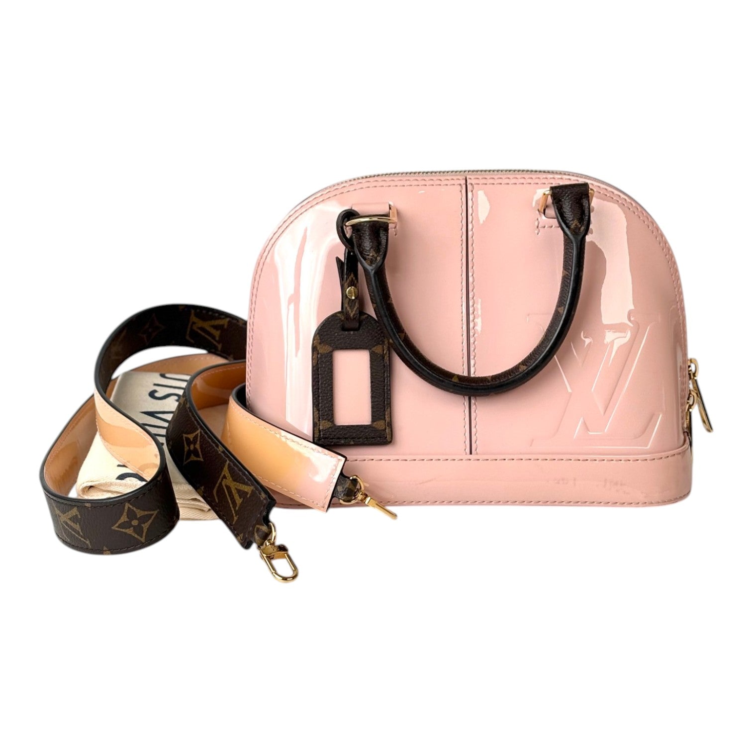 Louis Vuitton Alma BB Rose Ballerina Bag
