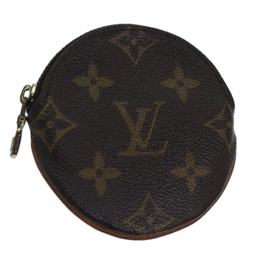 LOUIS VUITTON Monogram Porte Monnaie Rond Coin Purse M61926 LV Auth ac3223