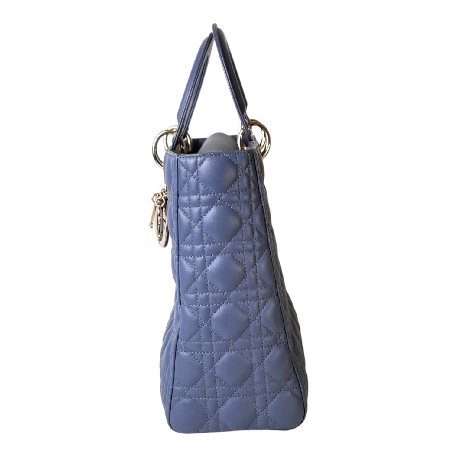 Dior Lady Dior Large Blue Bag