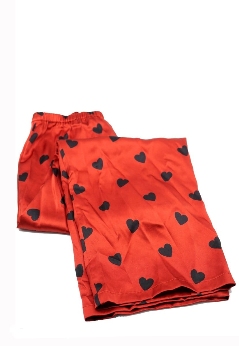 Agent Provocatour Hart pajama trousers in red size 10 ASL6110