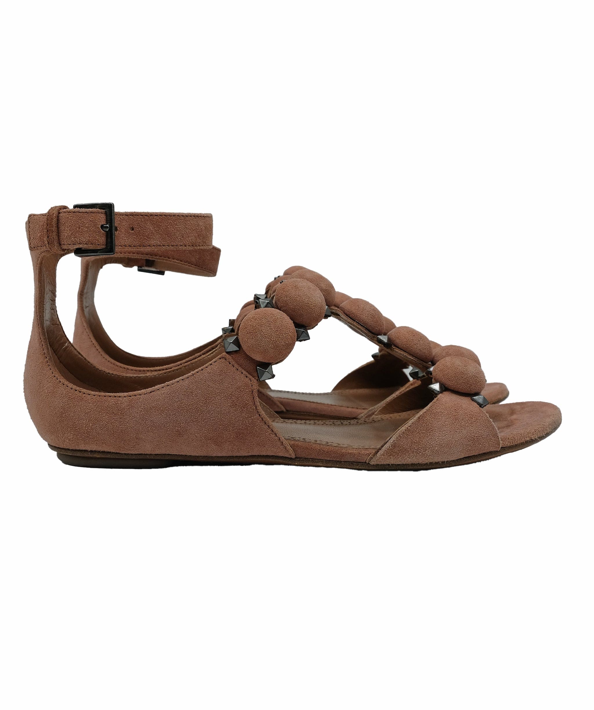 Alaïa Alaia Bambe Sandals Flat suede Leather 36 RJC3290