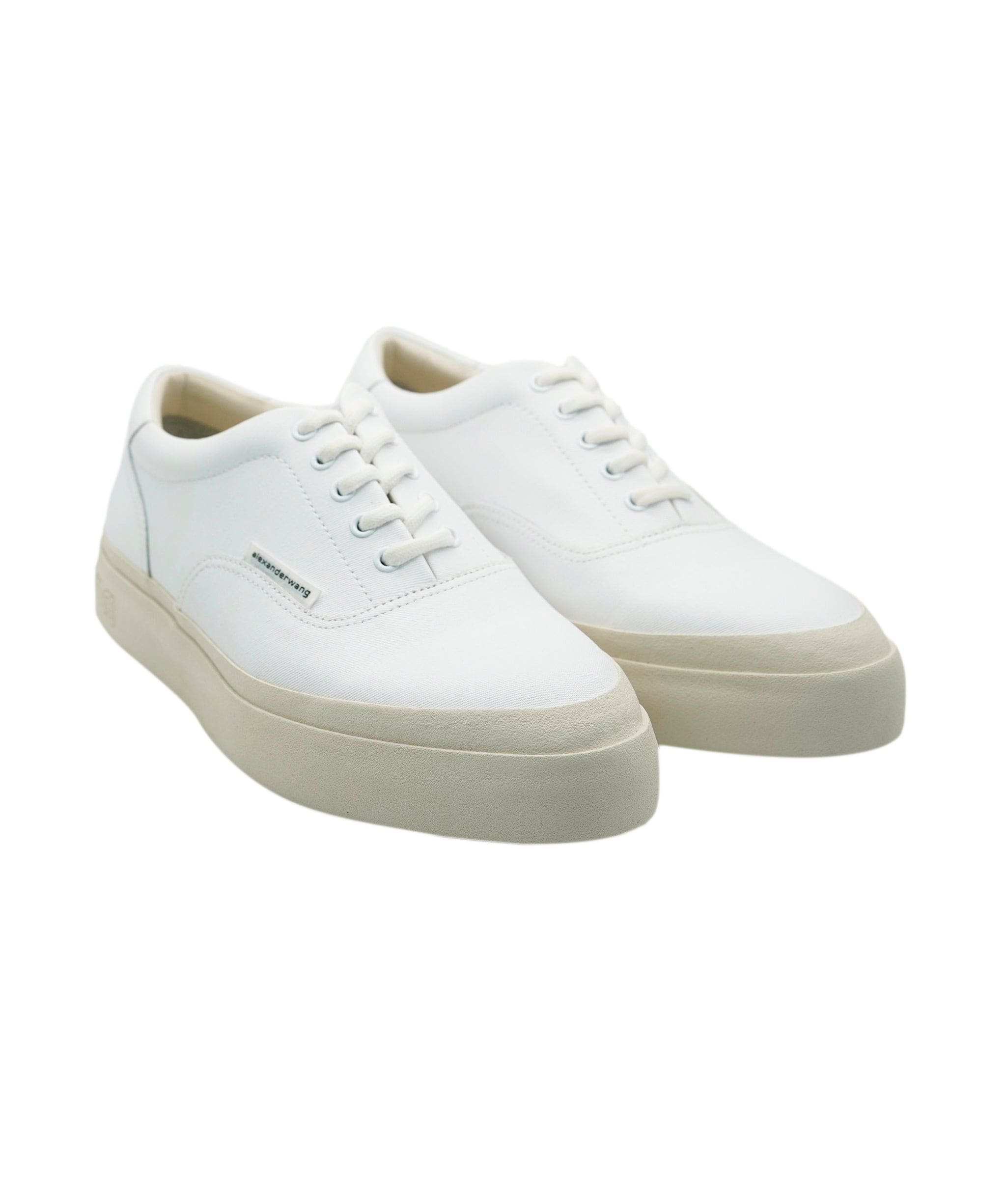 Alexander McQueen Alexander Wang Canvas White Trainers 39 New In Box ALL0467