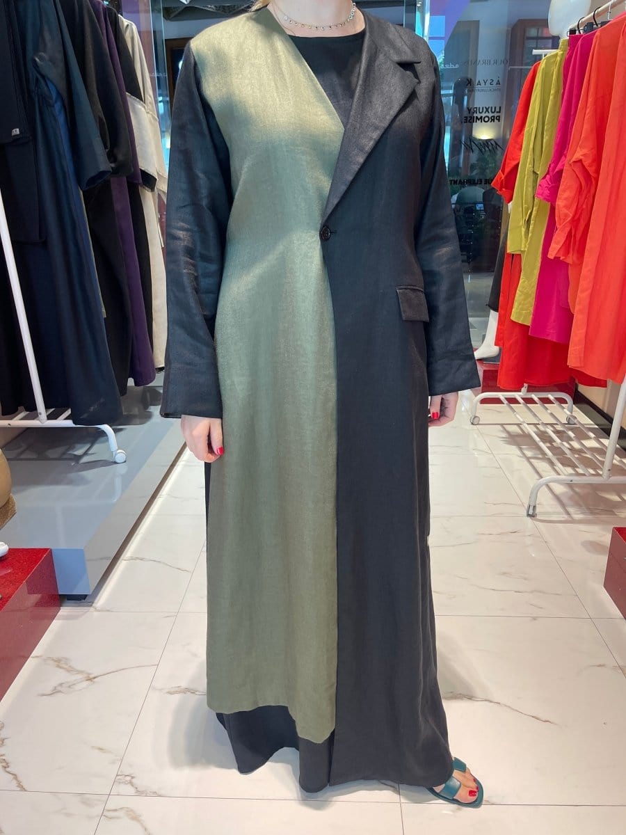 ADJUSTABLE COAT-ABAYA (عباية) “MULLA” (LINEN COLLECTION)