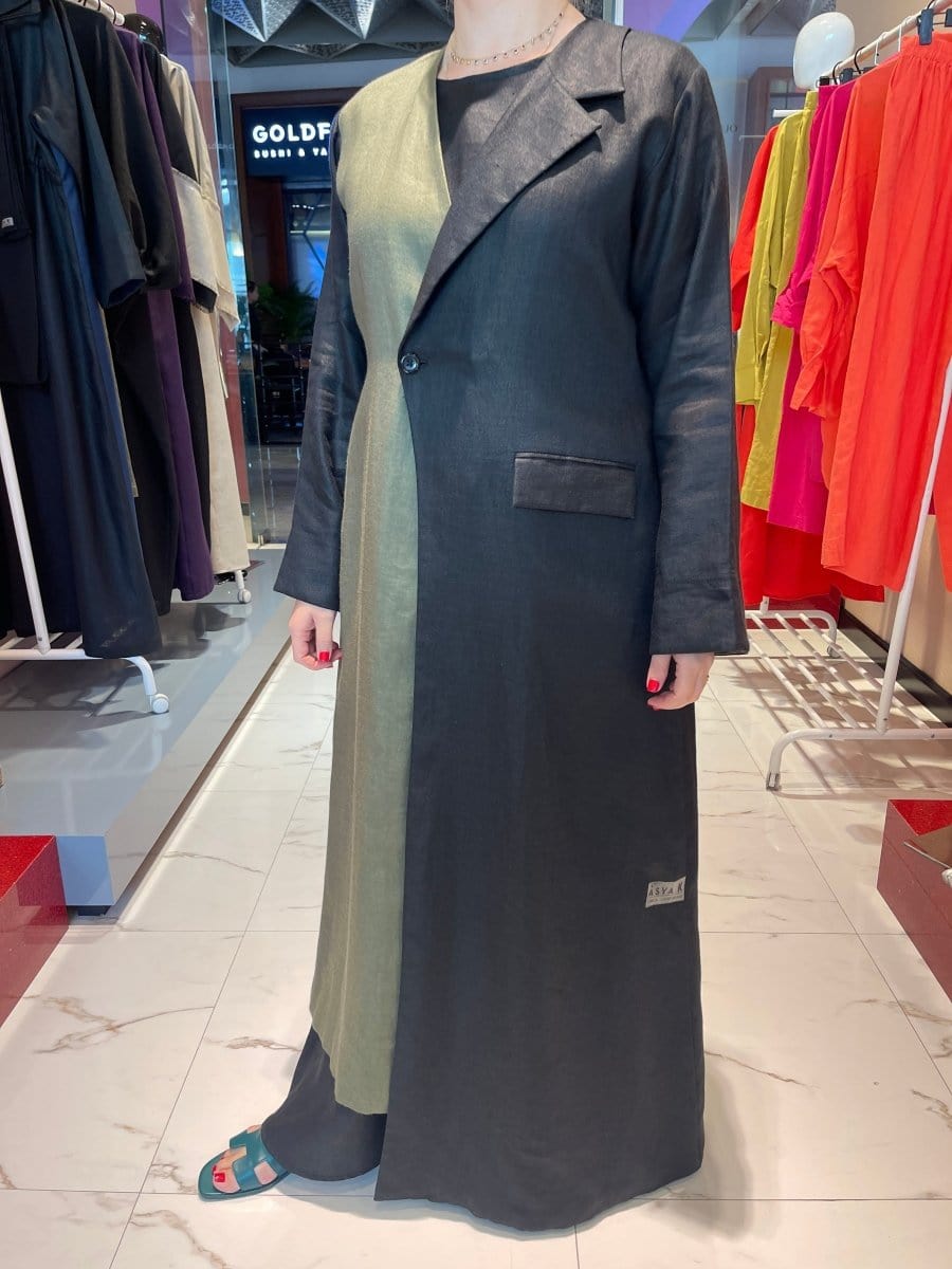 ADJUSTABLE COAT-ABAYA (عباية) “MULLA” (LINEN COLLECTION)