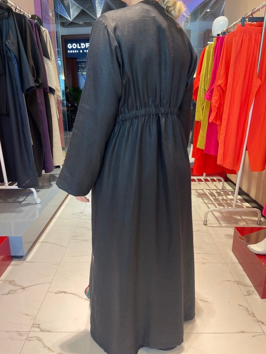 ADJUSTABLE COAT-ABAYA (عباية) “MULLA” (LINEN COLLECTION)