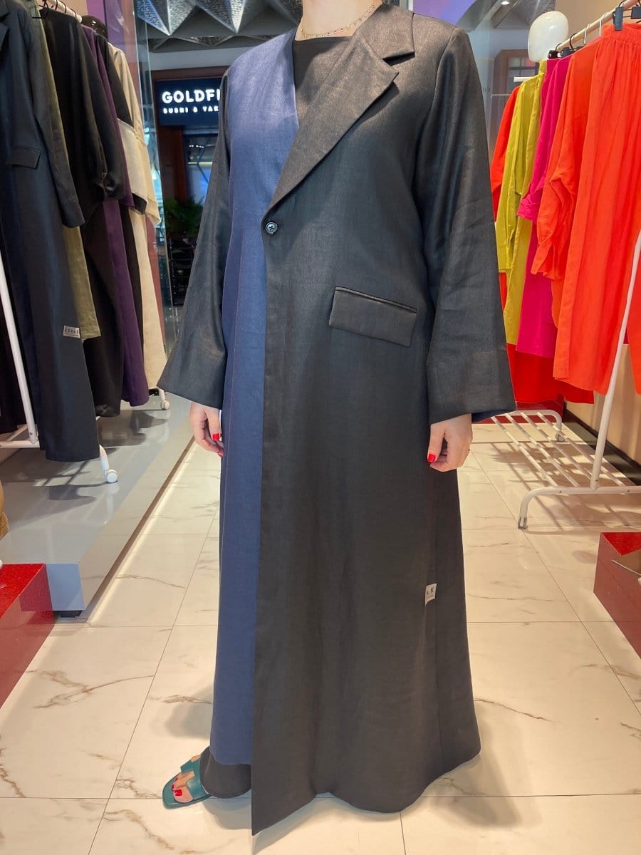 ADJUSTABLE COAT-ABAYA (عباية) “MULLA” (LINEN COLLECTION)