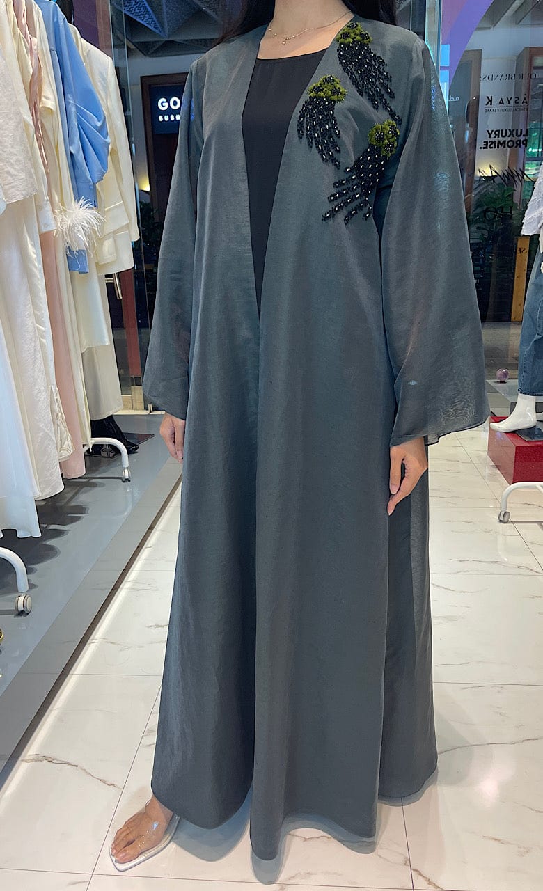 ASYA K. OPEN FRONT EVENING ABAYA (عباية) “VEGA”