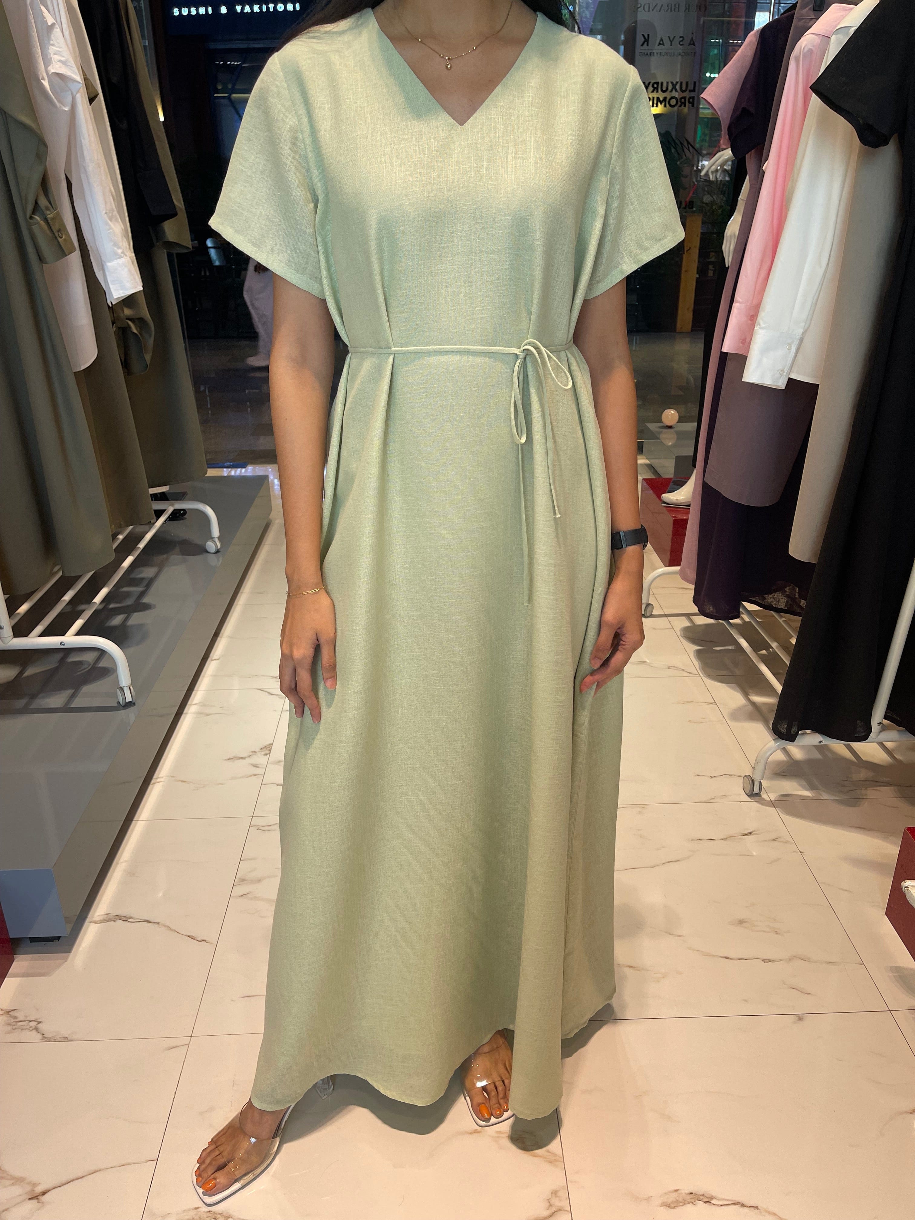 ASYA K. SHORT SLEEVE A-LINE DRESS "MUNA"