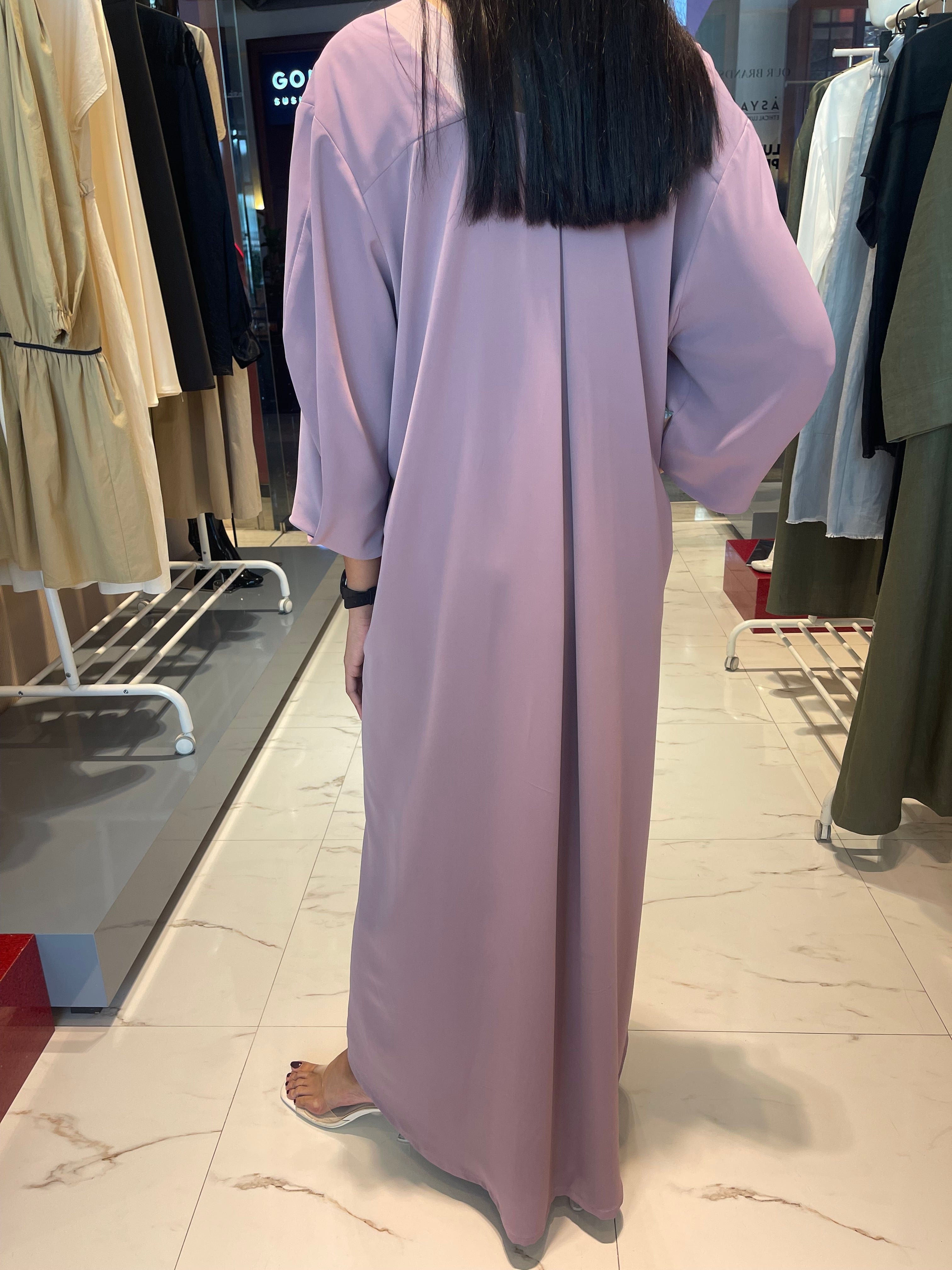 ASYA K. TWO TONE WAIST GATHERED KAFTAN (فستان) “POLARIS”