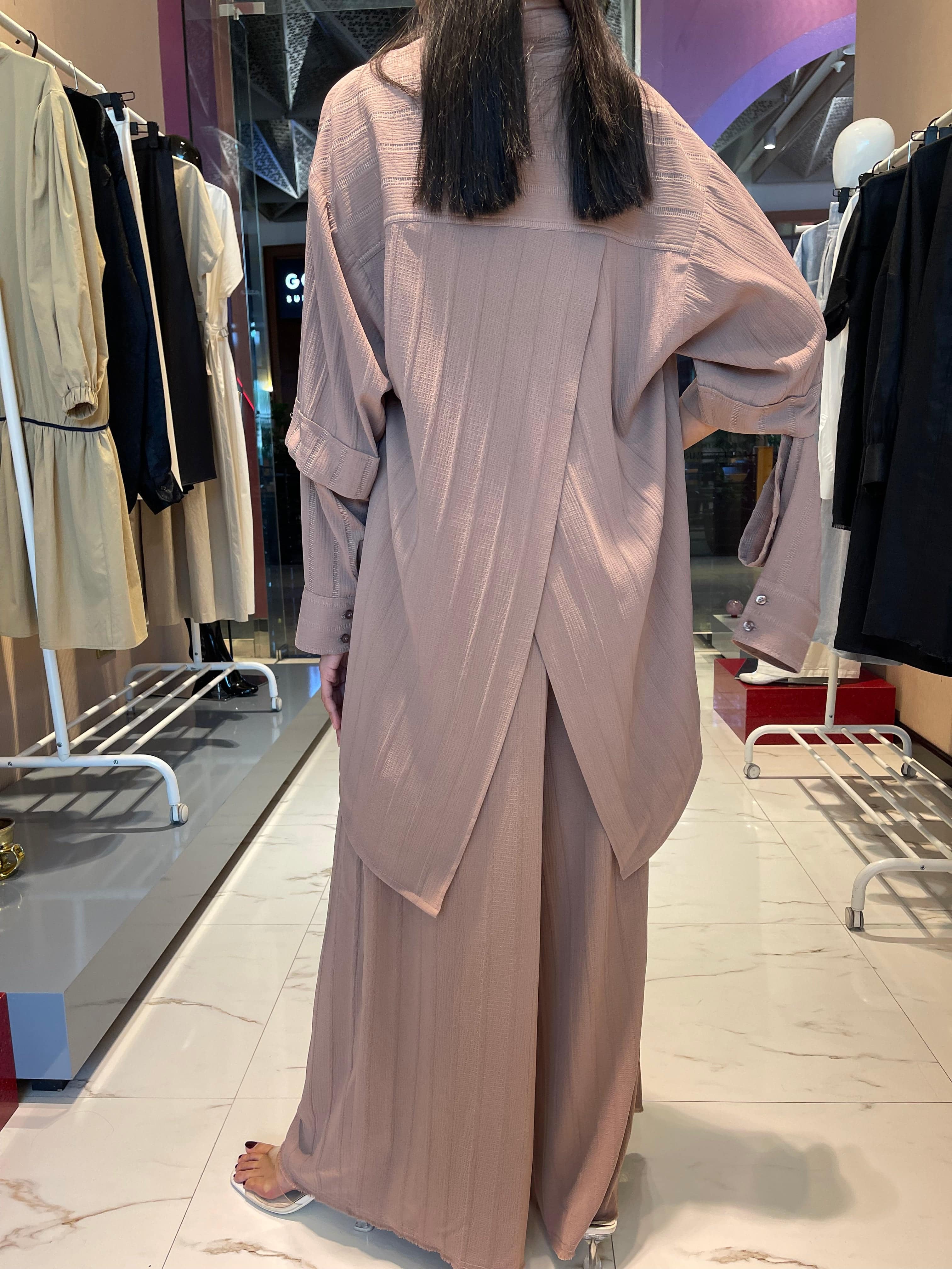 ASYA K. LOOSE FIT SET  زوج (SHIRT & PANTS) قميص وبنطلون) “APPLE”