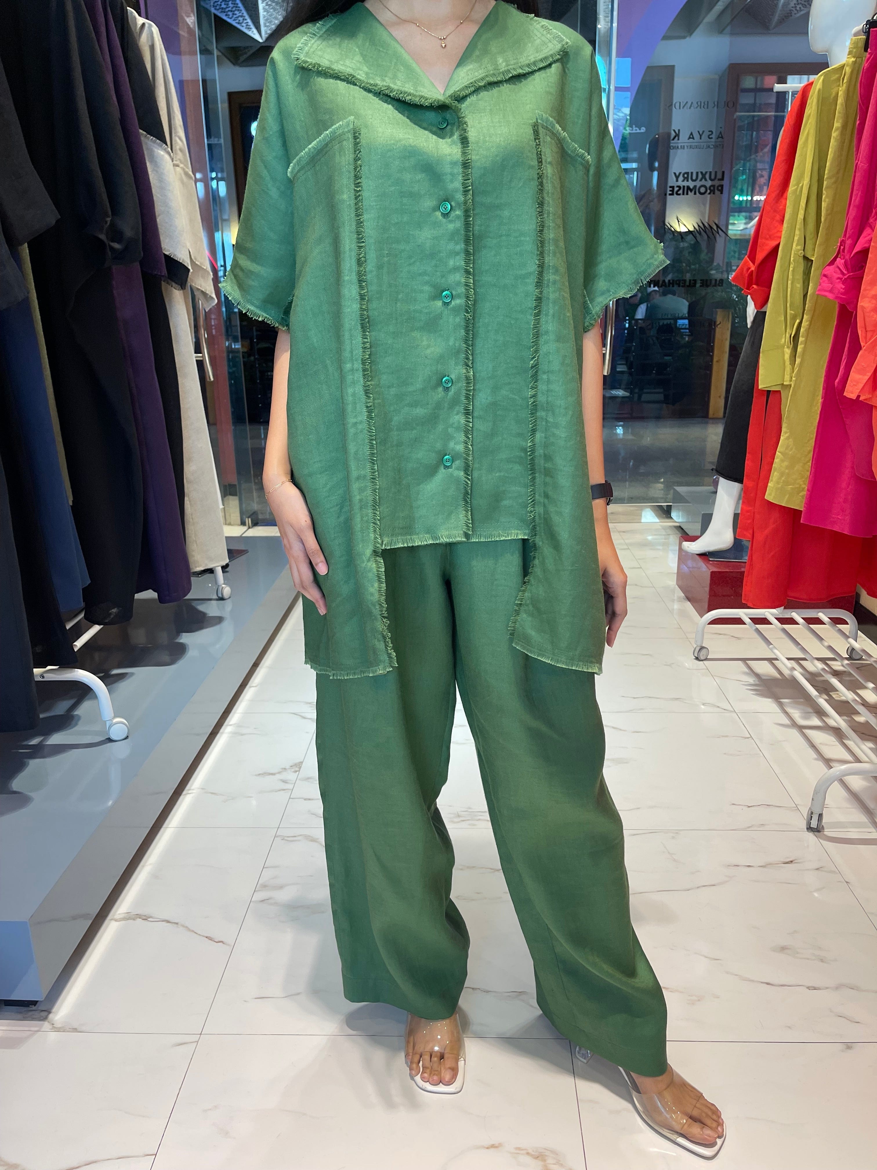 ASYA K. LOOSE FIT LINEN SHIRT (قميص) “OLGA” (LINEN COLLECTION)