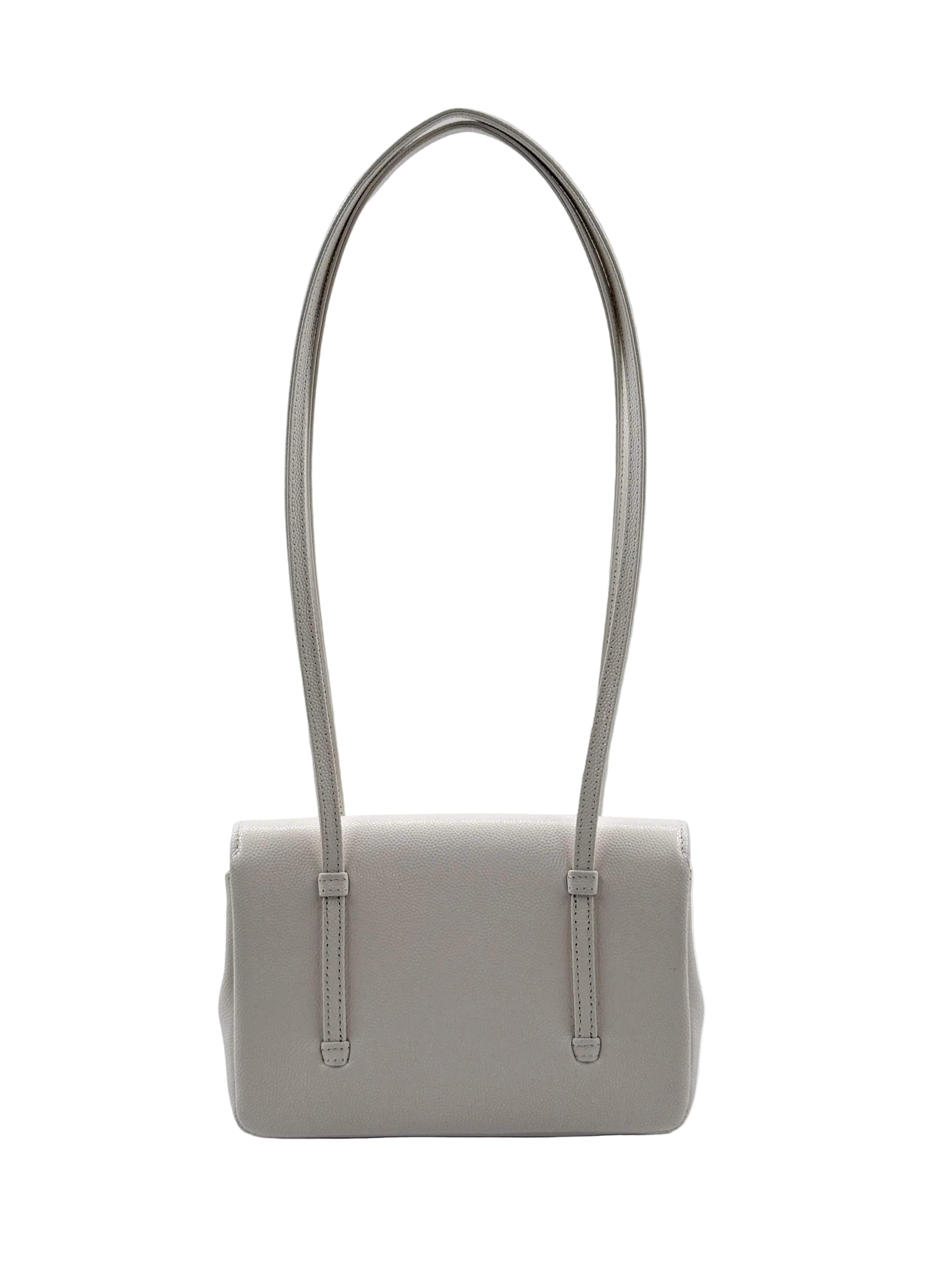 Aureon Group Limited *LONDON LOCATED* CHANEL 26 MINI FLAP BAG WHITE Grained Shiny Calfskin with Gold-Tone Metal