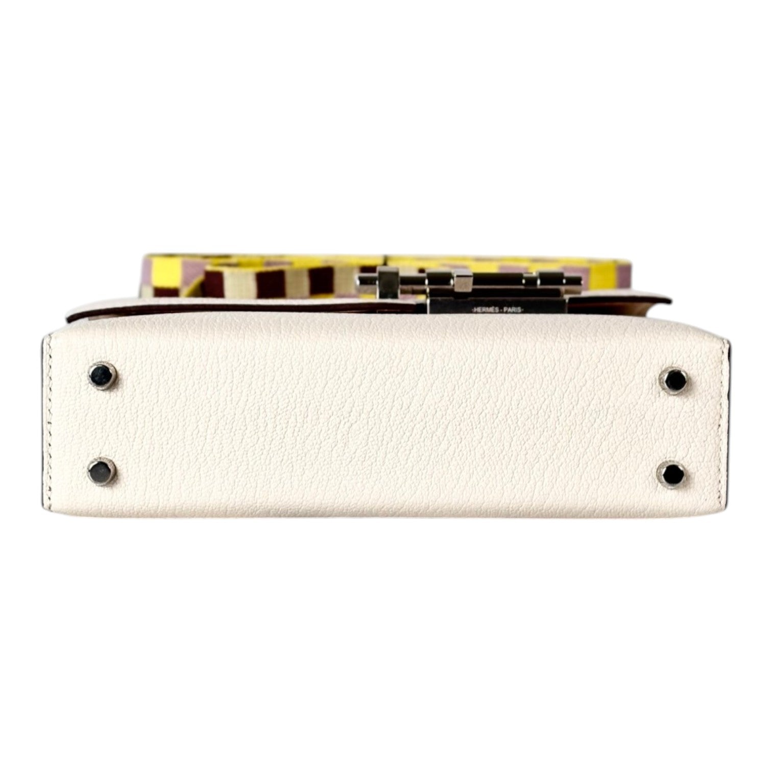 Hermes Mini Verrou 17cm Nata Bag with Limited Edition Strap