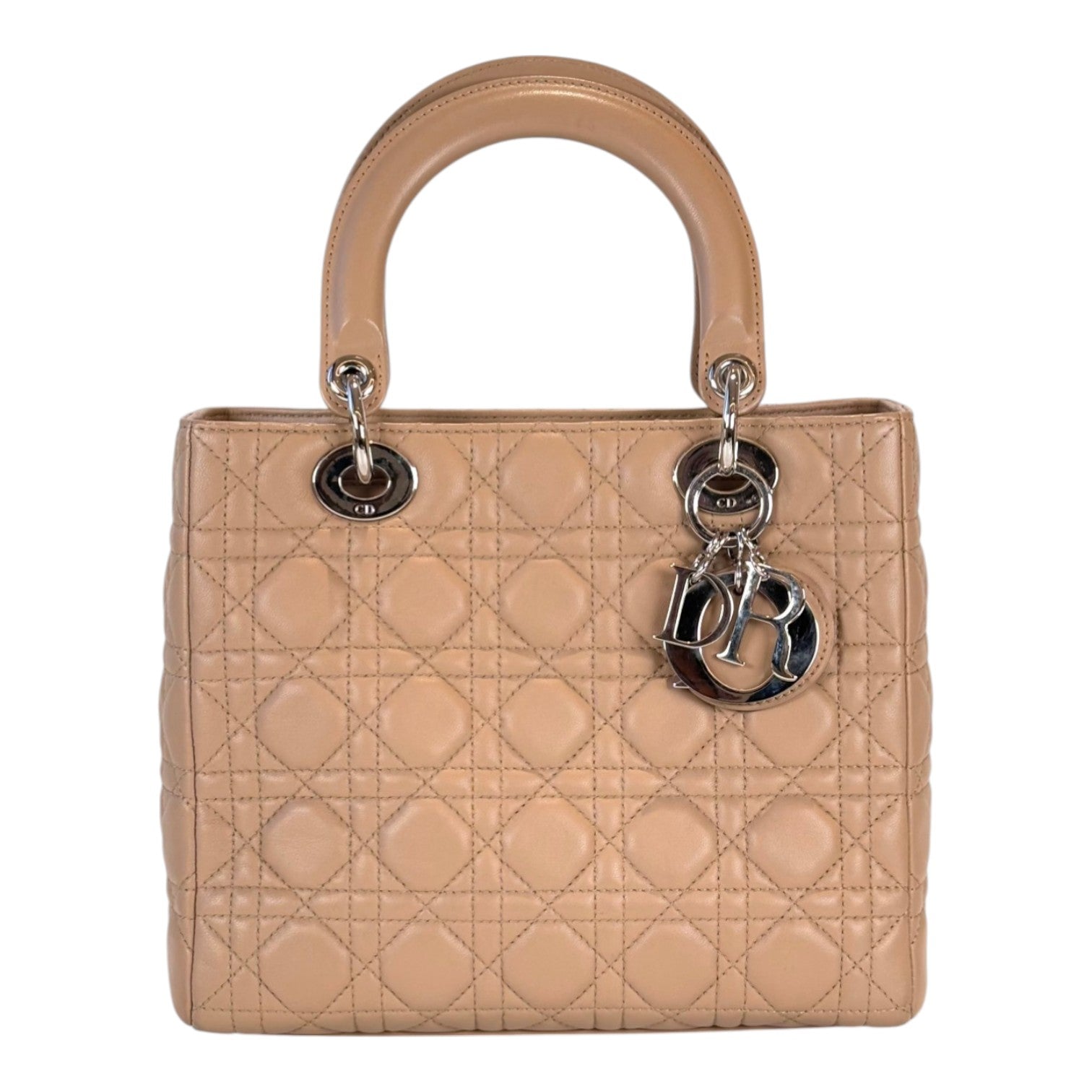 Dior Lady Dior Medium Nude Bag