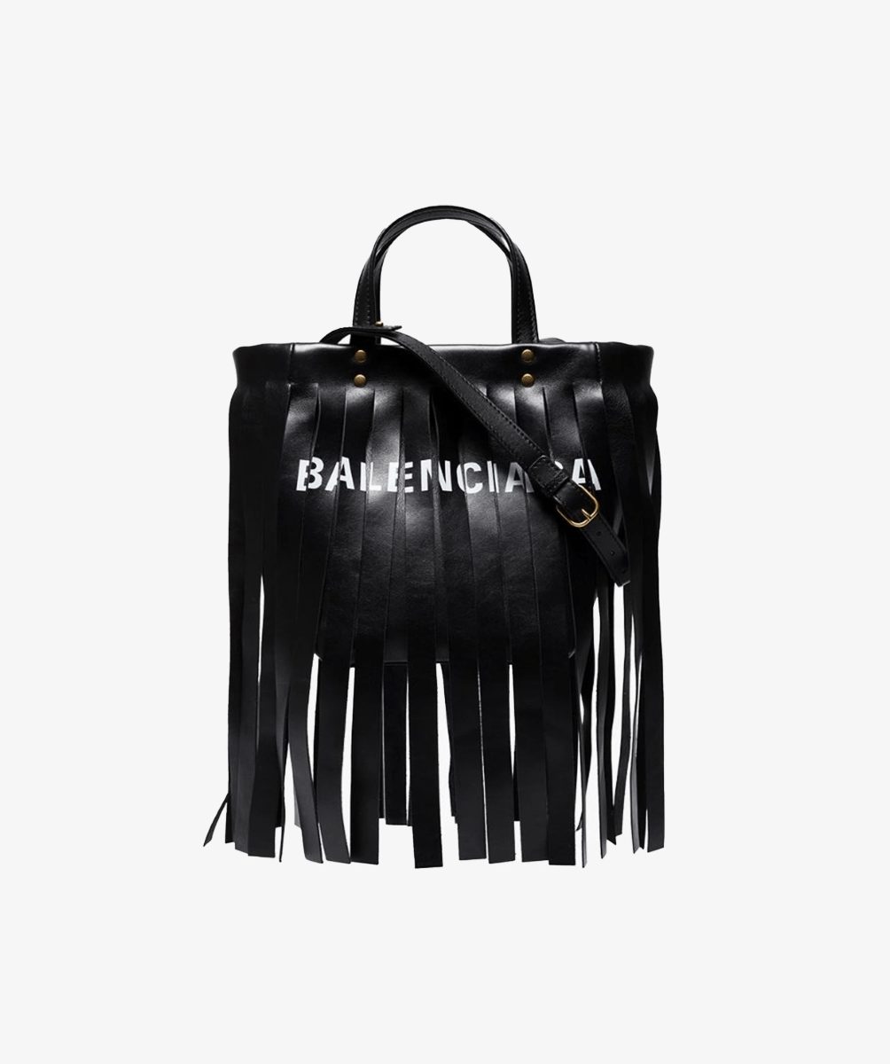 Balenciaga Black Frill Bag