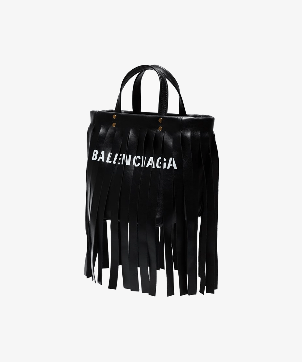 Balenciaga Black Frill Bag