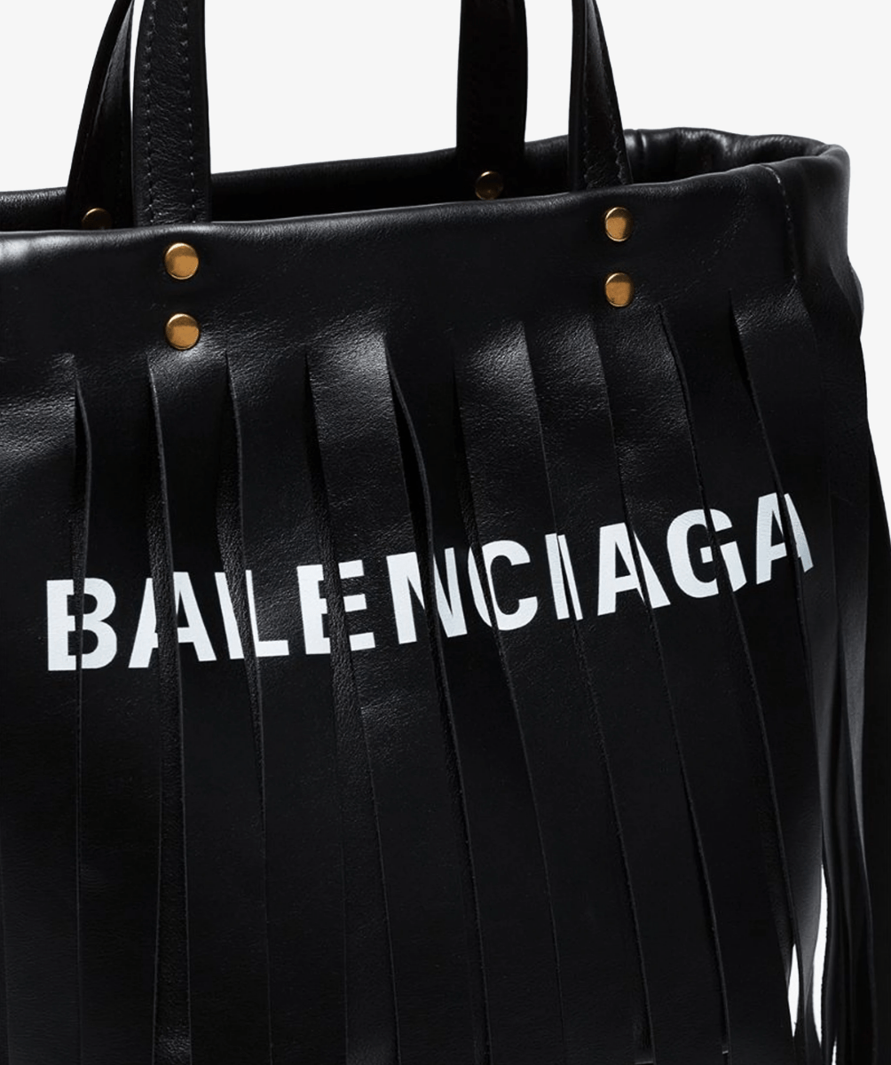 Balenciaga Black Frill Bag