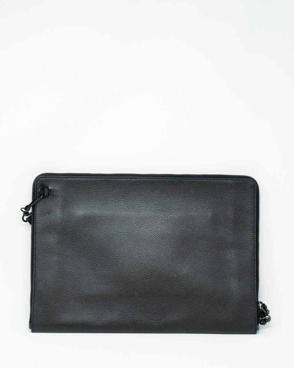 Balenciaga Black Leather City Clutch Bag - AGL1862