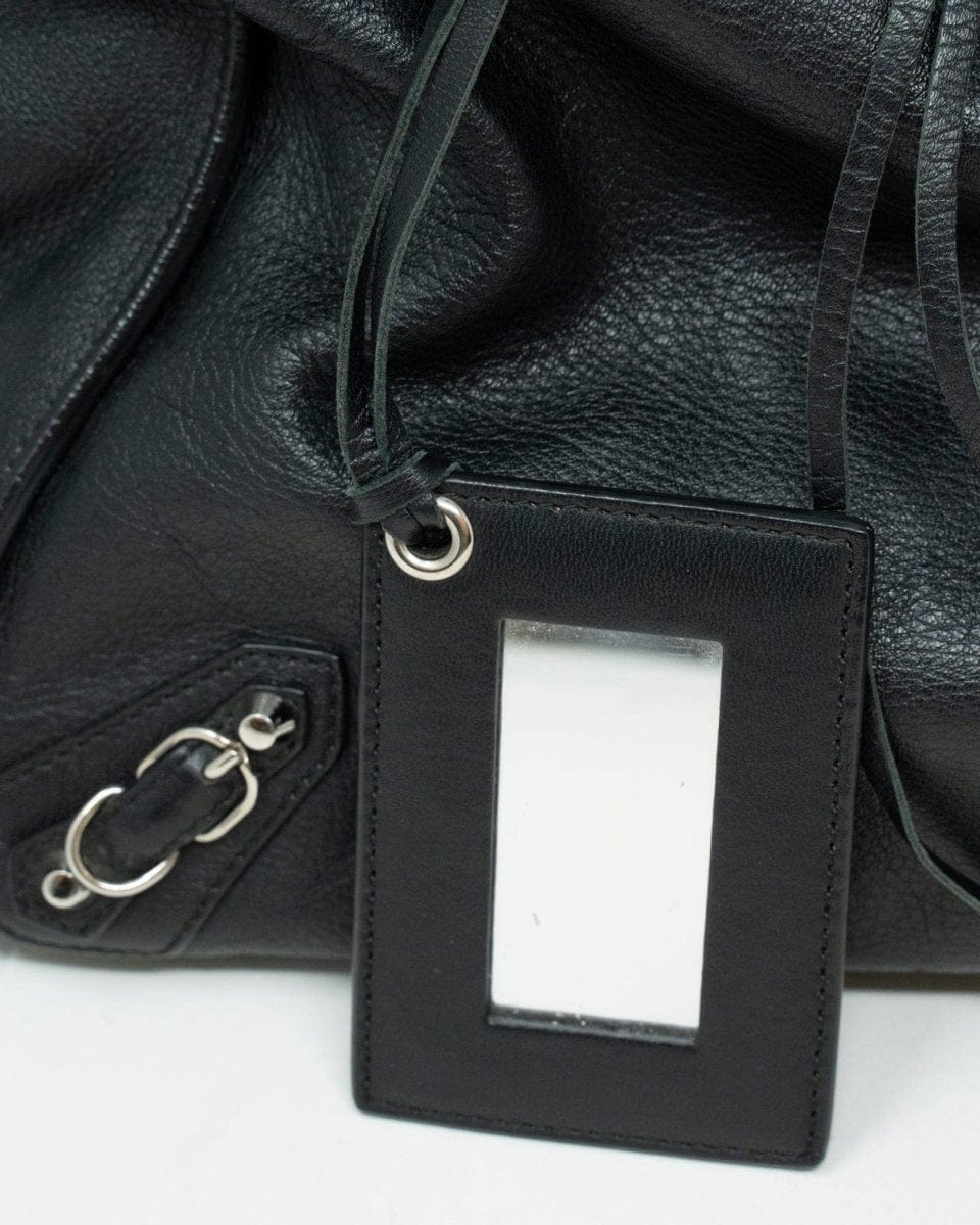 Balenciaga Black Leather Papier Tote Bag - AGL1861