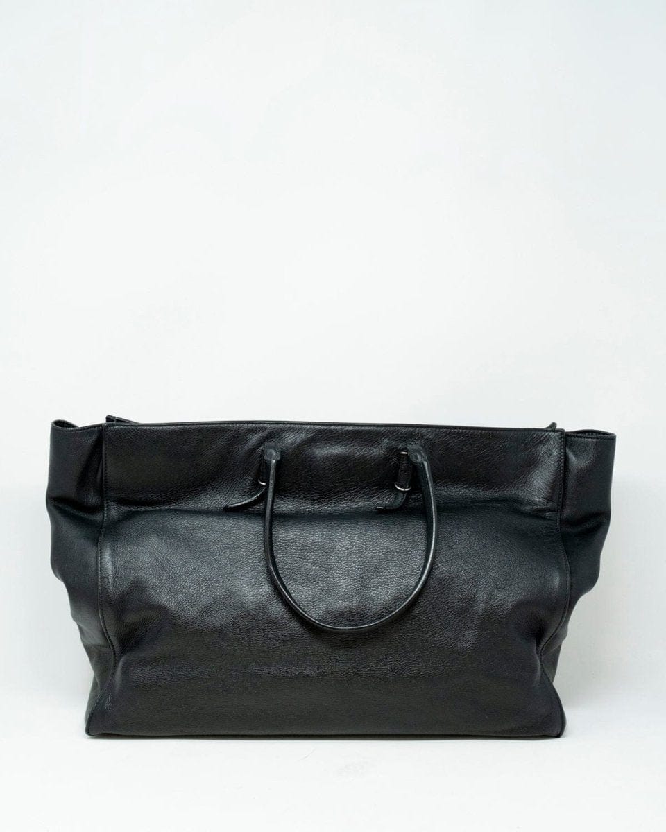 Balenciaga Black Leather Papier Tote Bag - AGL1861