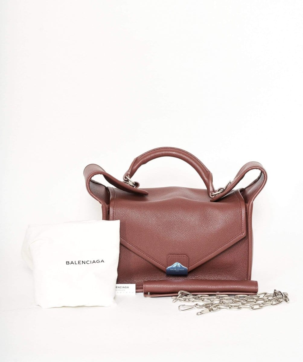 Balenciaga Balenciaga Burgundy Top Handle Bag