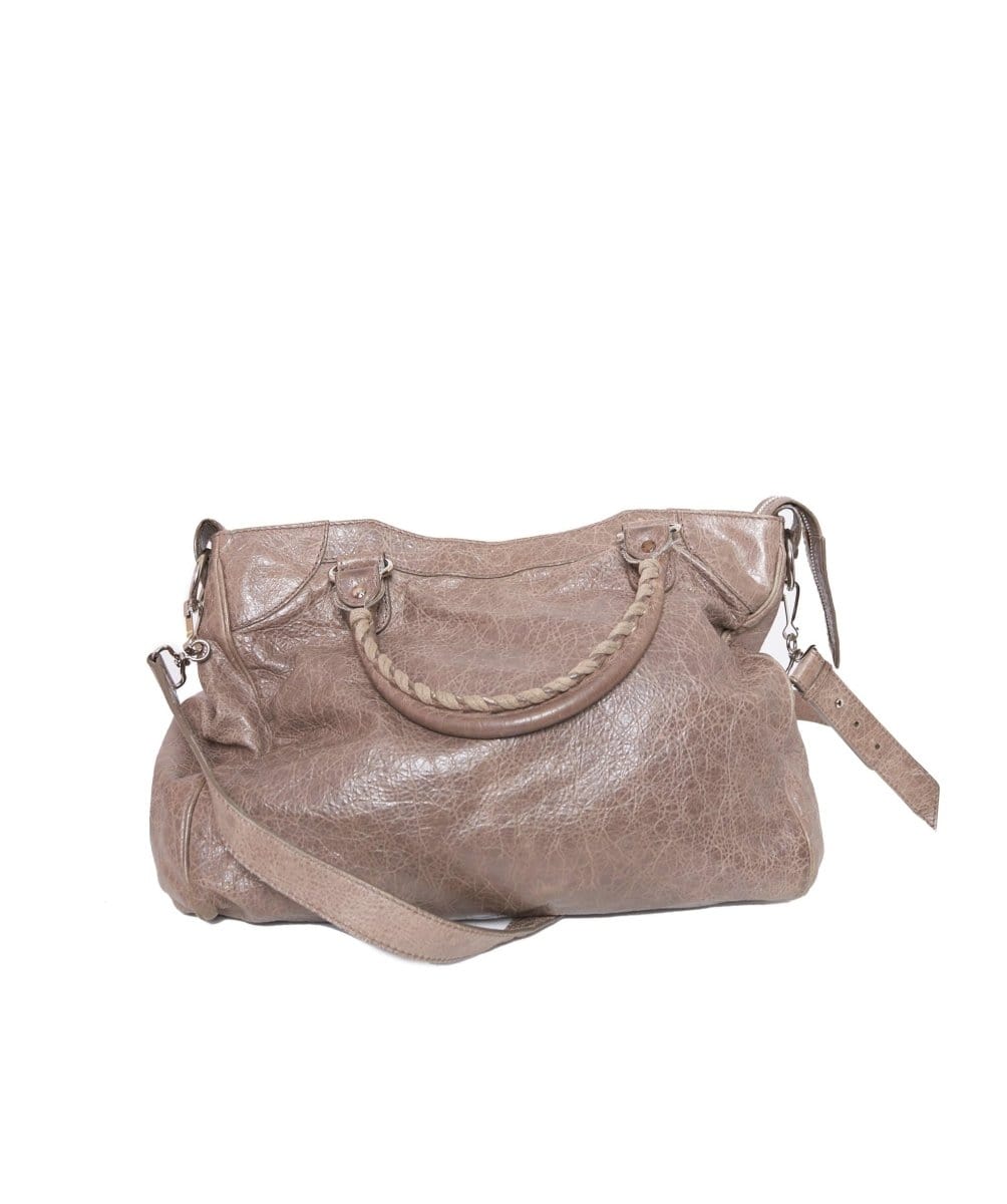 Balenciaga City Taupe Leather Bag - ADL1214