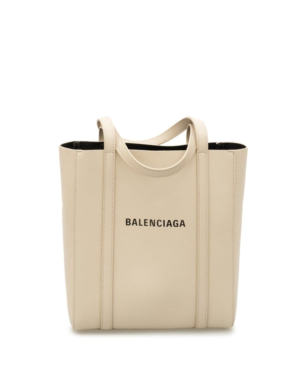 Balenciaga Cream Leather Soft Tote Bag - AGL1491