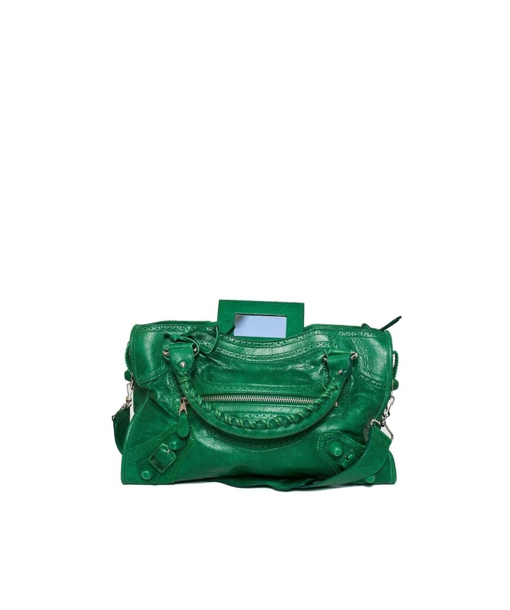 Balenciaga Balenciaga Green Leather City Bag  ASL1169