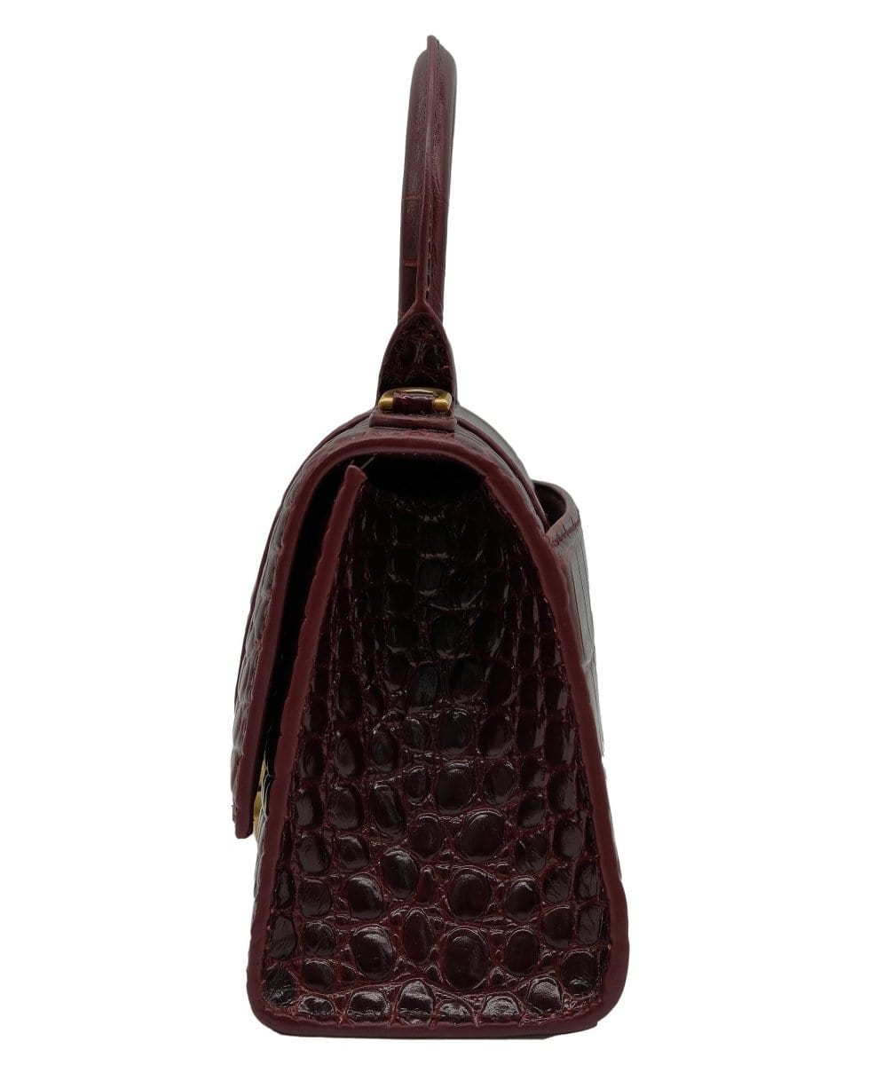 Balenciaga Balenciaga Hourglass Crocodile Embossed Handbag RJC2835