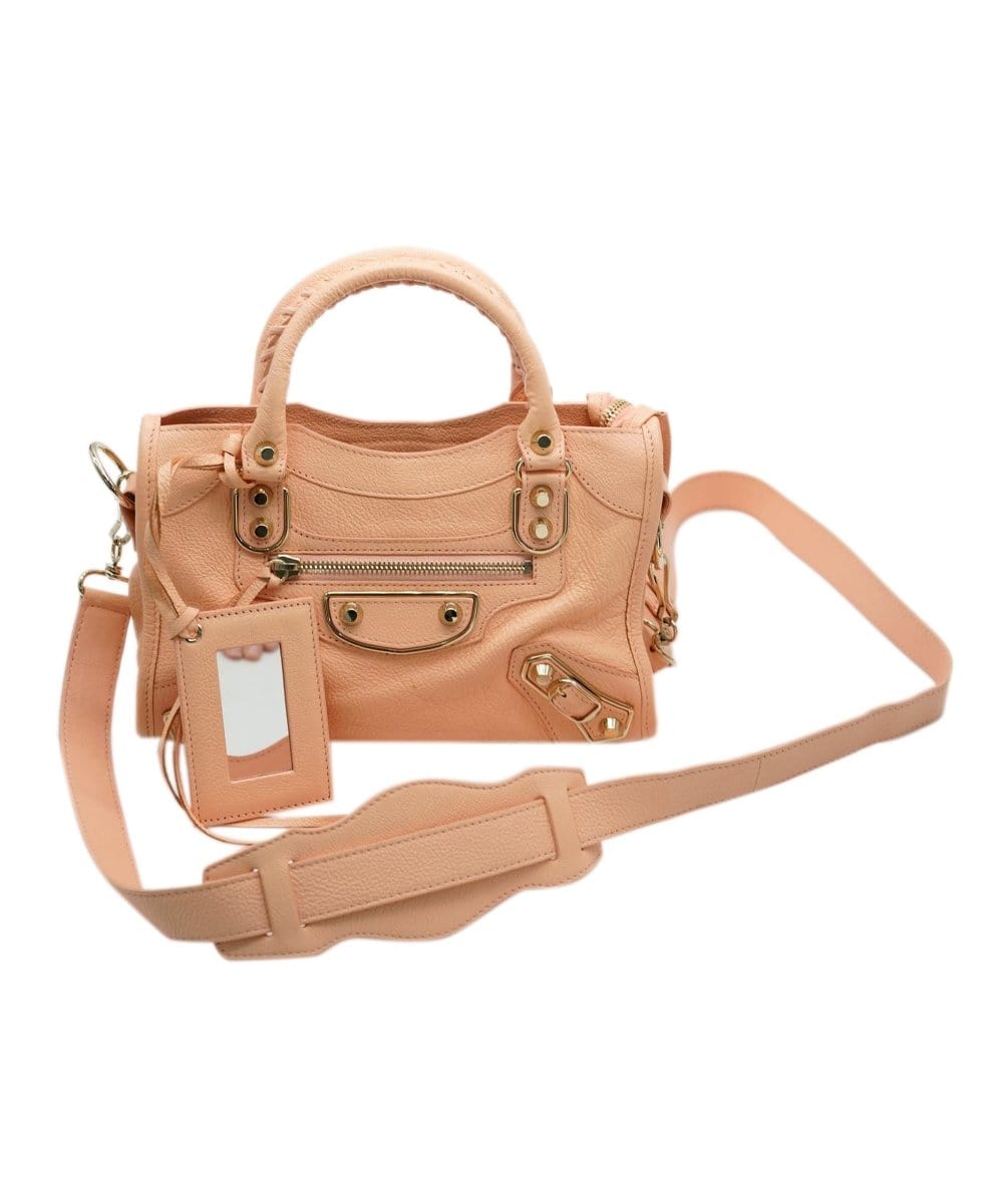 Balenciaga Balenciaga mini peach city bag  - AJC0447