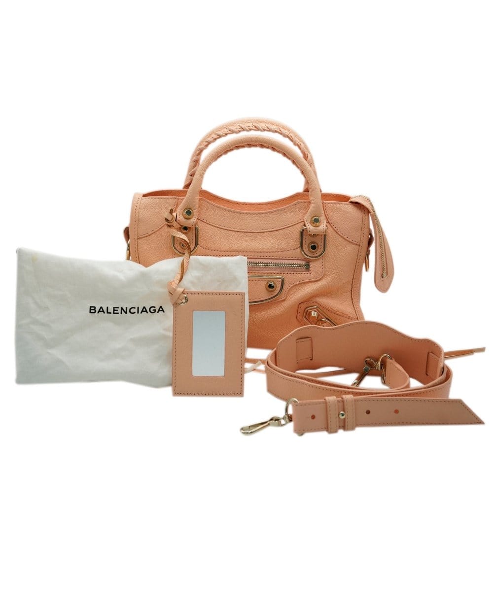 Balenciaga Balenciaga mini peach city bag  - AJC0447