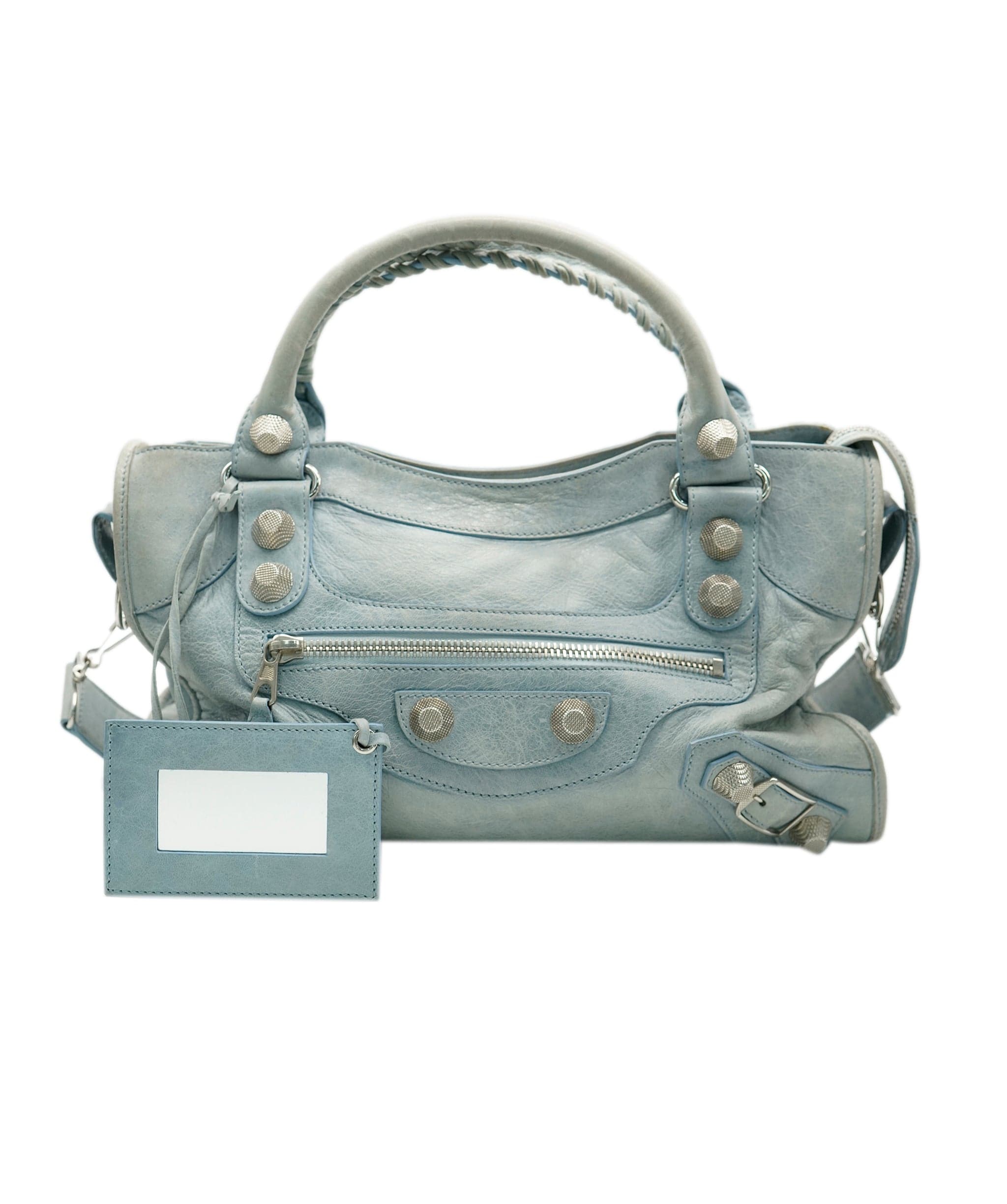 Balenciaga Balenciaga sky blue large city bag with SHW - AJC0448